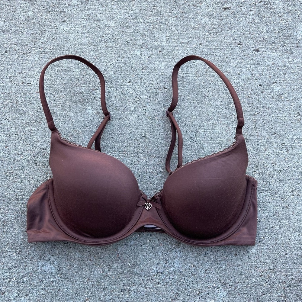 Victoria’s Secret Body by Victoria Lined Demi Bra Chocolate Brown size 32C